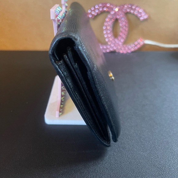 Authentic Chanel Beautiful Soft Black Leather Wallet - Picture 2 of 8